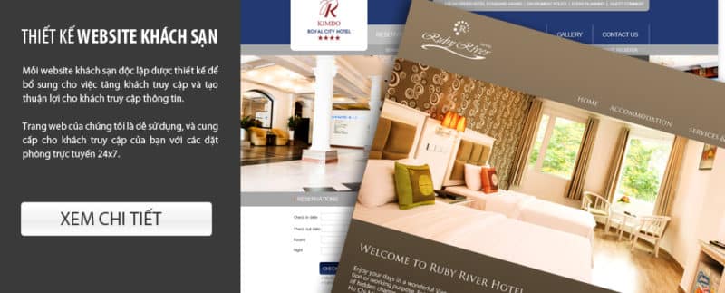 Xu hướng thiết kế website khách sạn hiện nay