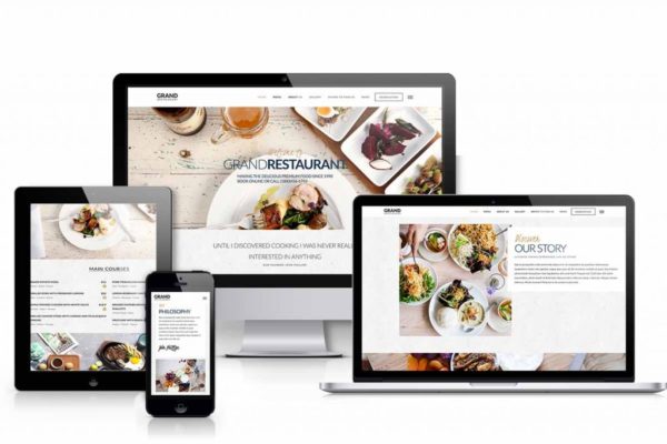 thiết kế website nhà hàng ẩm thực