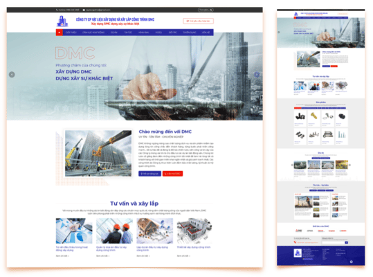 Thiết kế website xây dựng